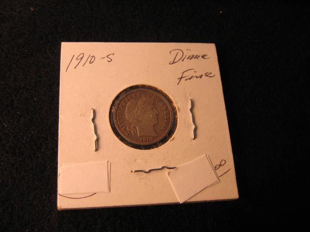 1910 Barber Dime Obverse